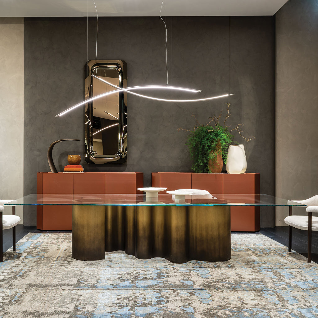 Papel 3.5 Glass Dining Table