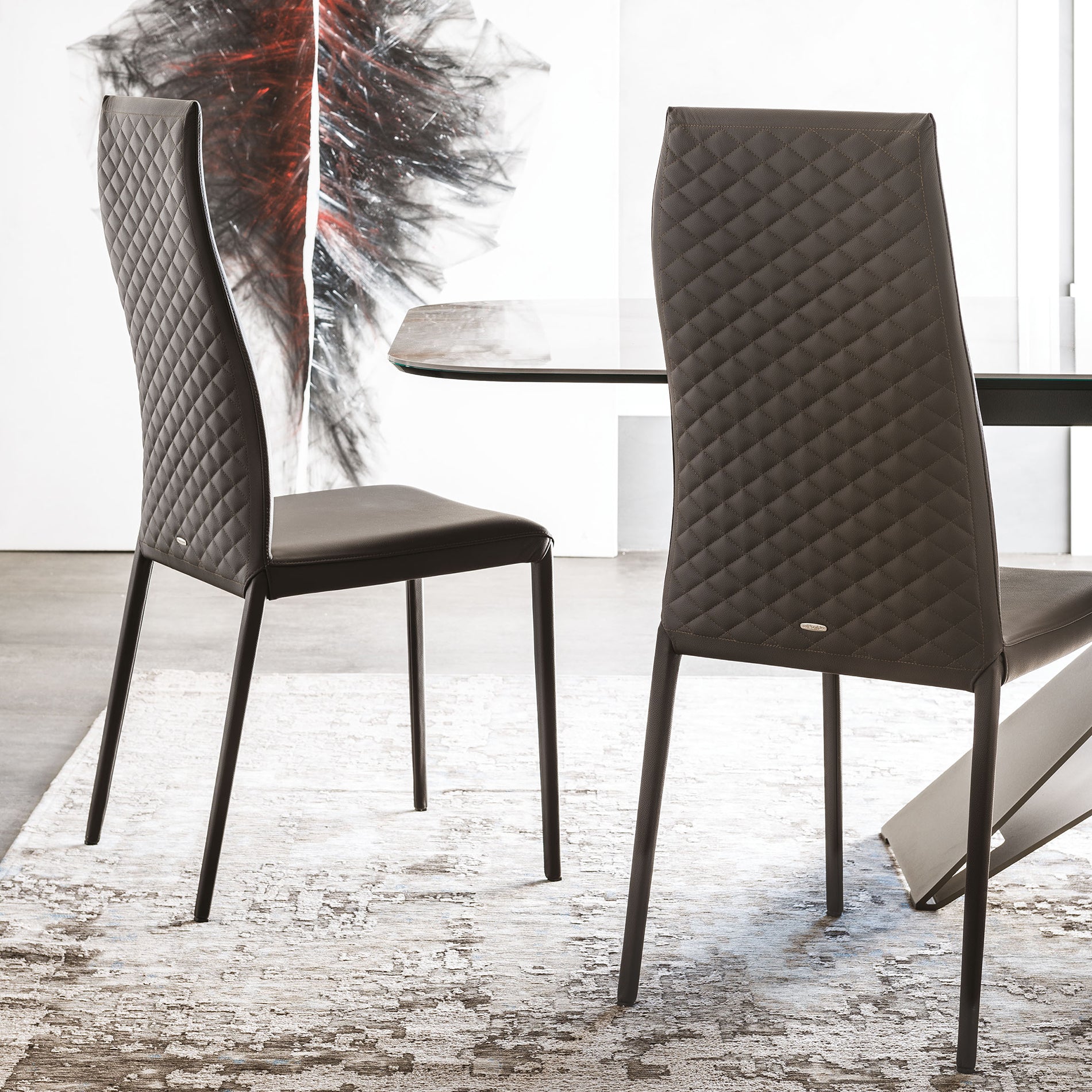 Norma Couture Dining Chair: High Backrest