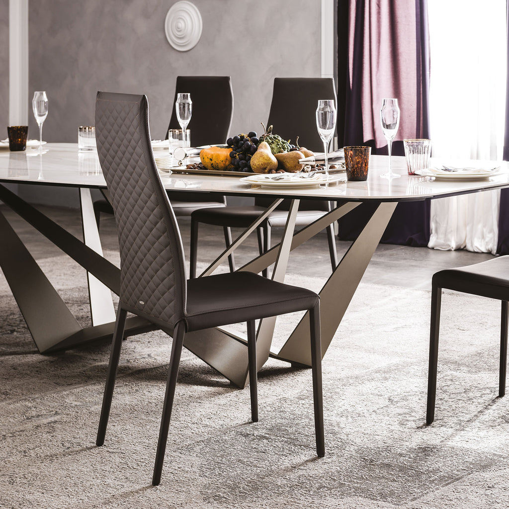 Norma Couture Dining Chair: High Backrest