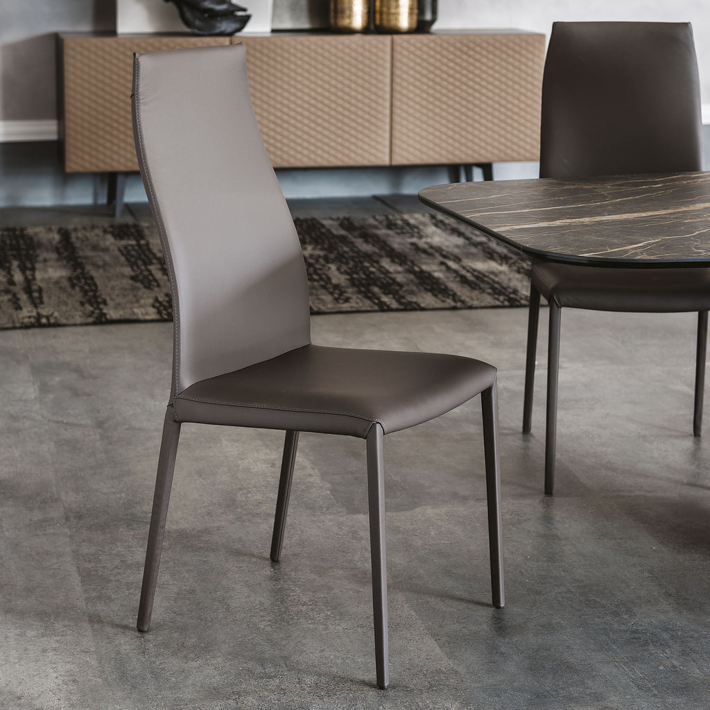 Norma Dining Chair: High Backrest