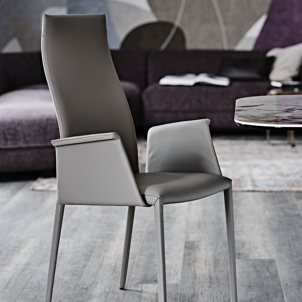 Norma Dining Chair: High Backrest