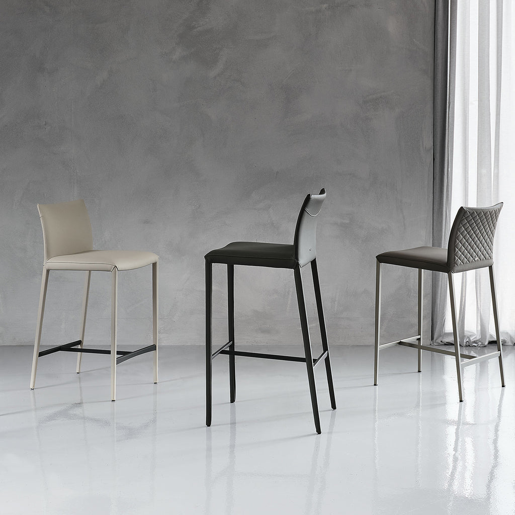 Norma ML Couture Bar + Counter Stool