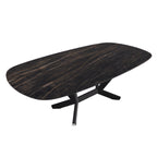 Planer Keramik Dining Table: Biscuit