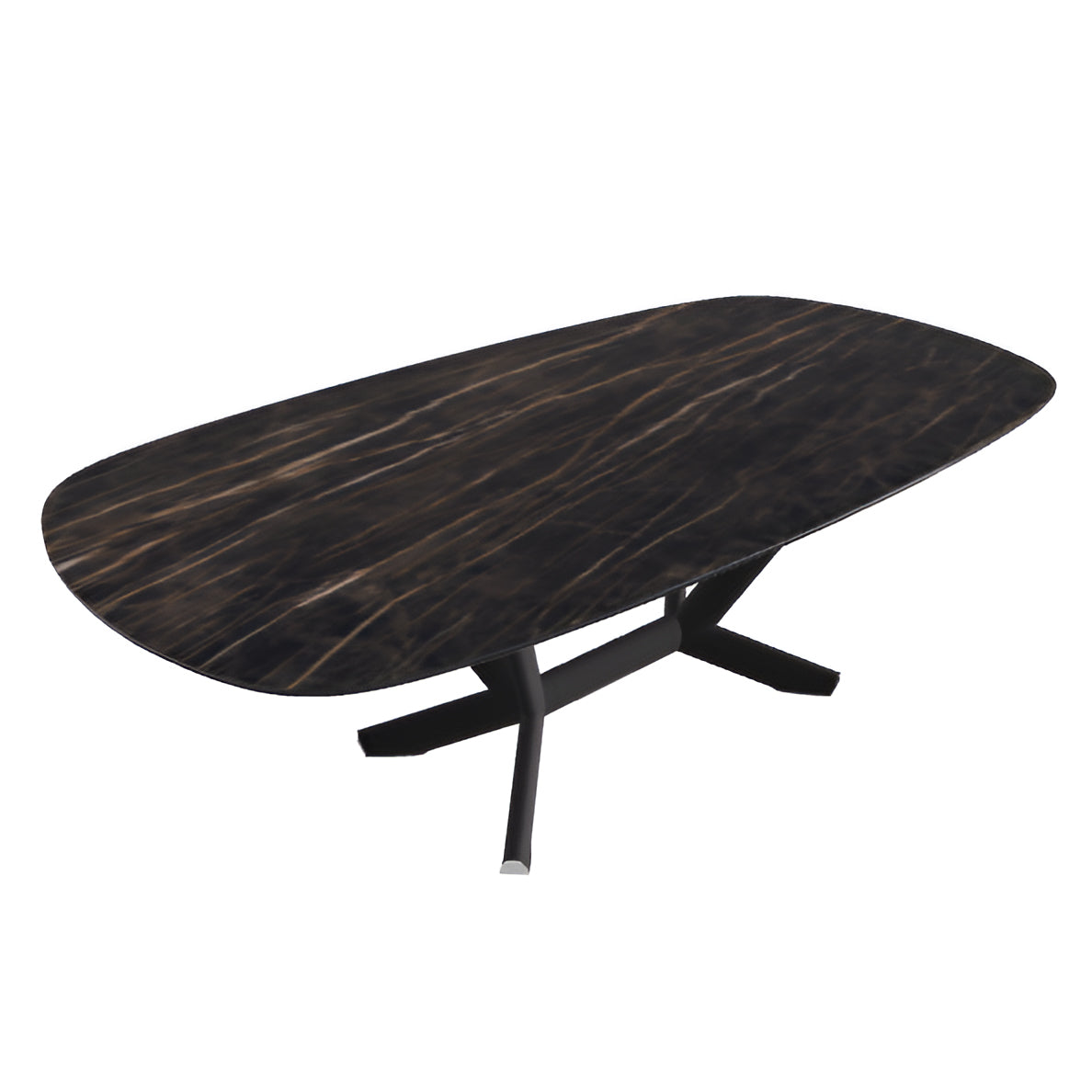 Planer Keramik Dining Table: Biscuit