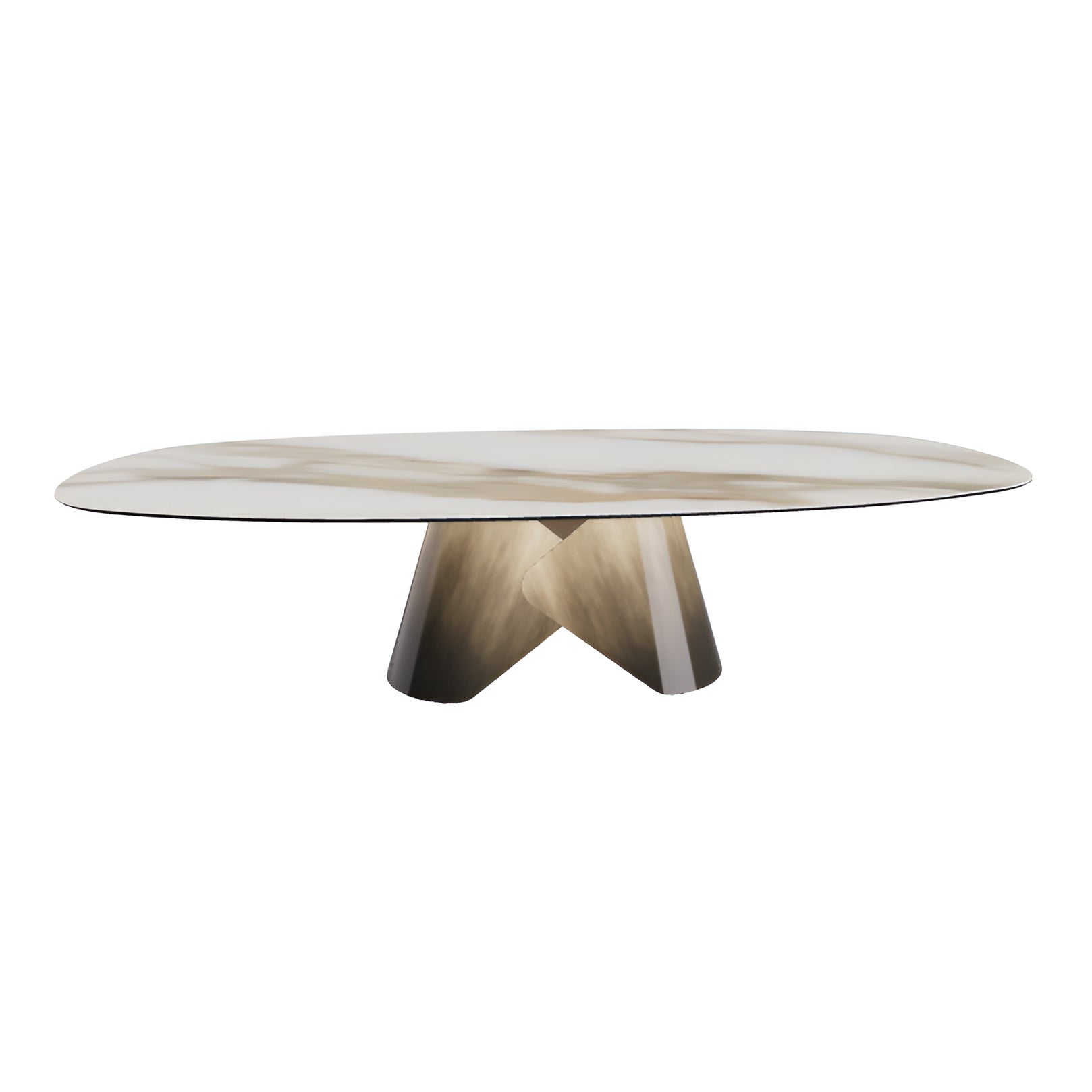 Scott Keramik Dining Table: Biscuit