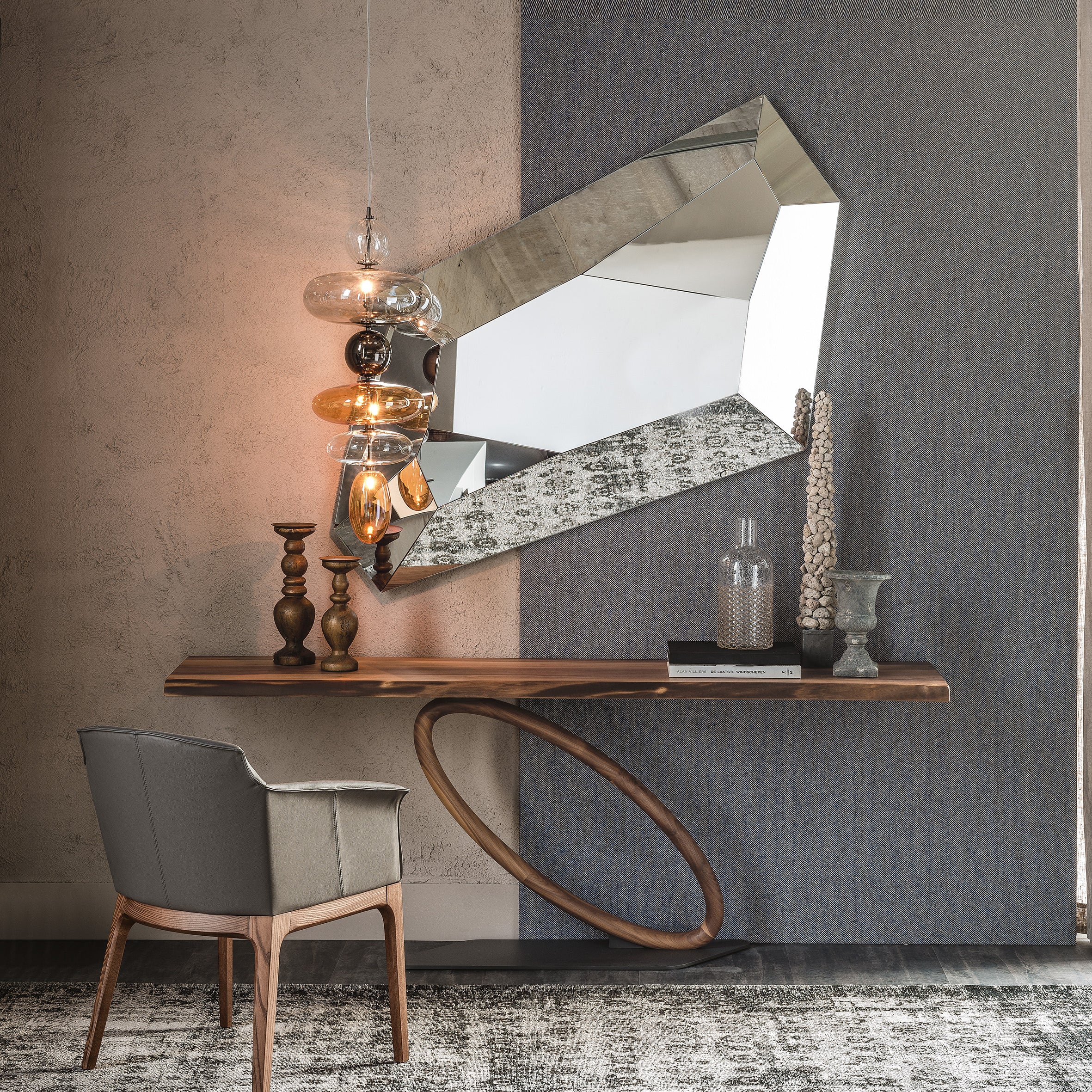 Tour Console Table: Wooden Top