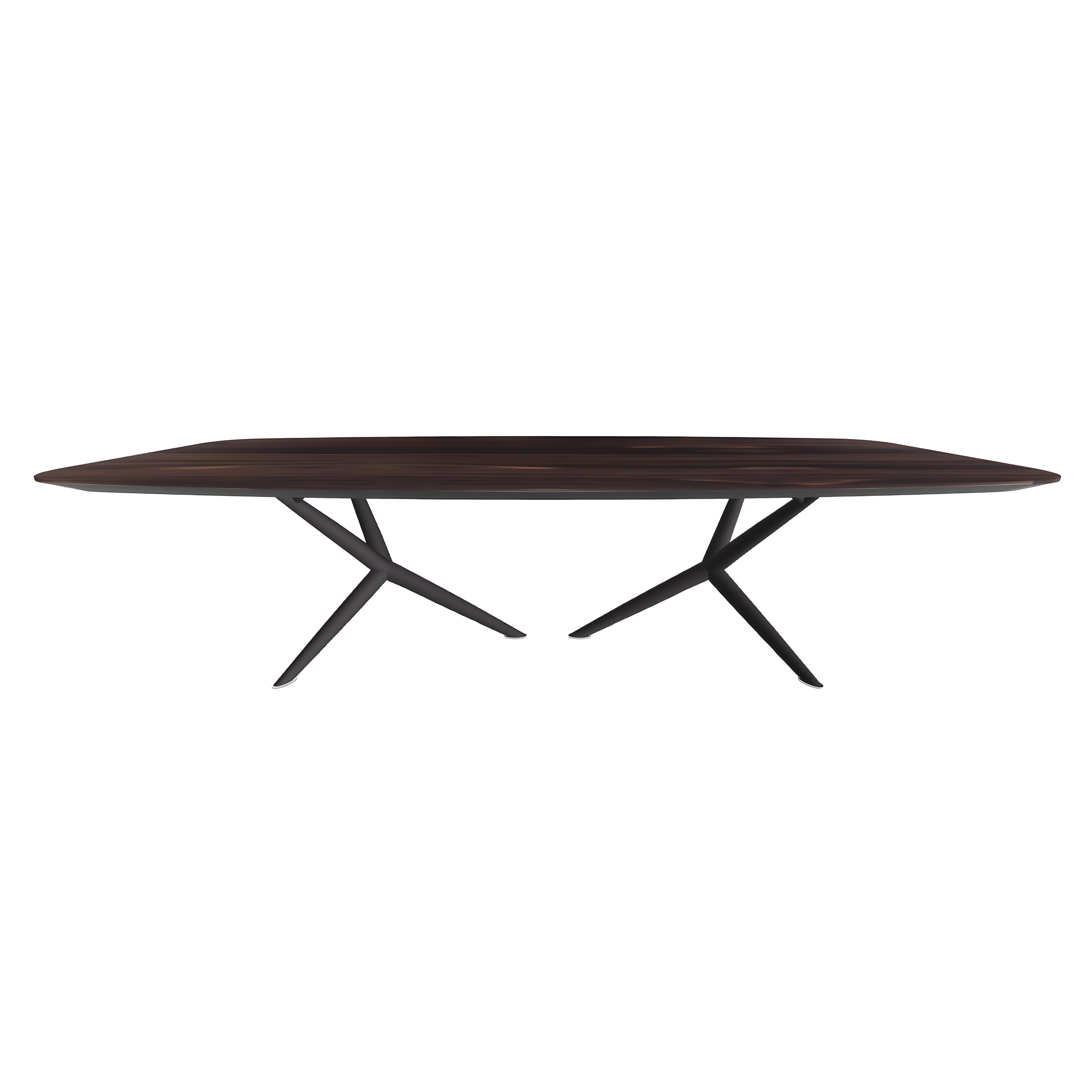 Atlantis Wood Dining Table: Barrel Top