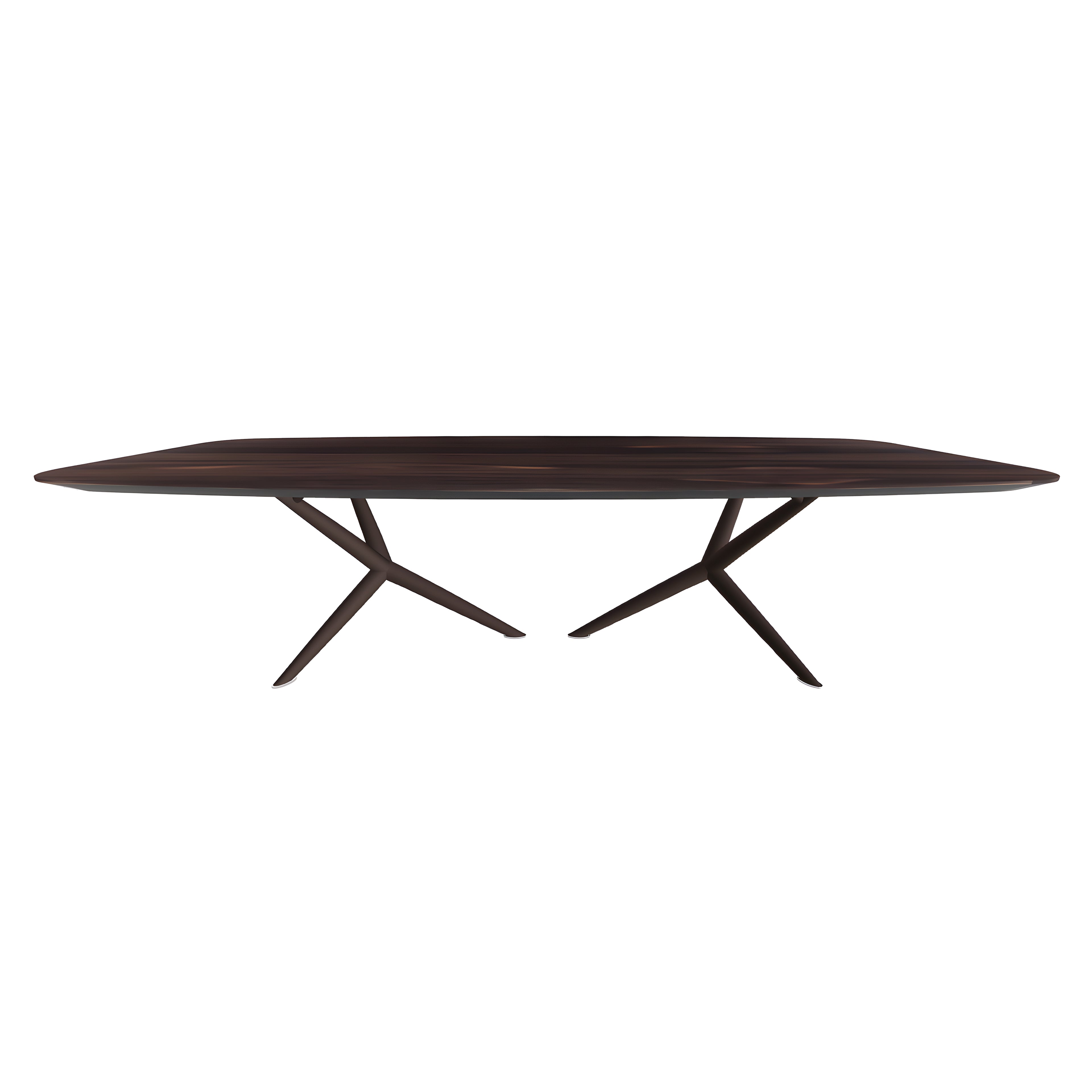 Atlantis Wood Dining Table: Barrel Top