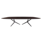 Atlantis Wood Dining Table: Barrel Top