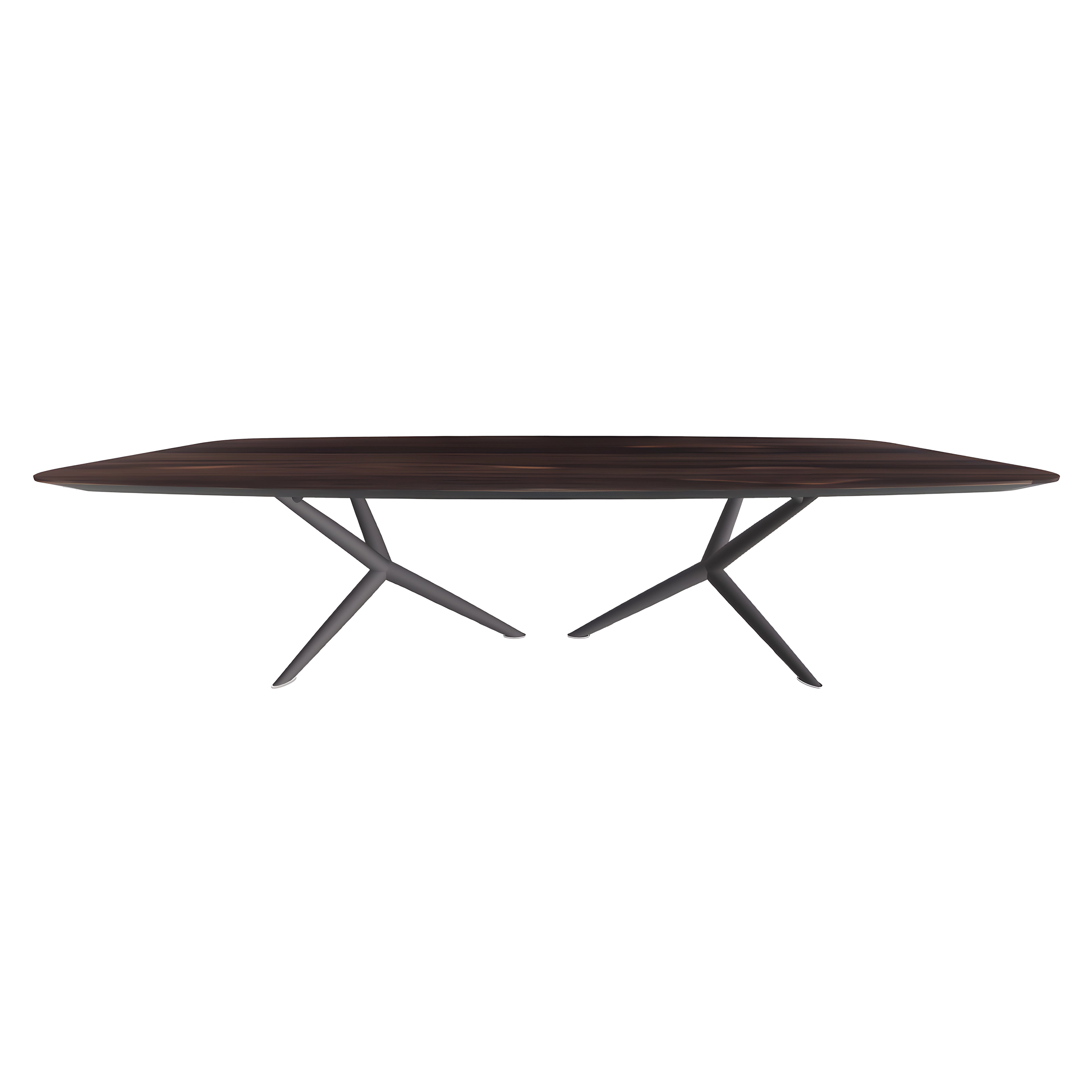 Atlantis Wood Dining Table: Barrel Top