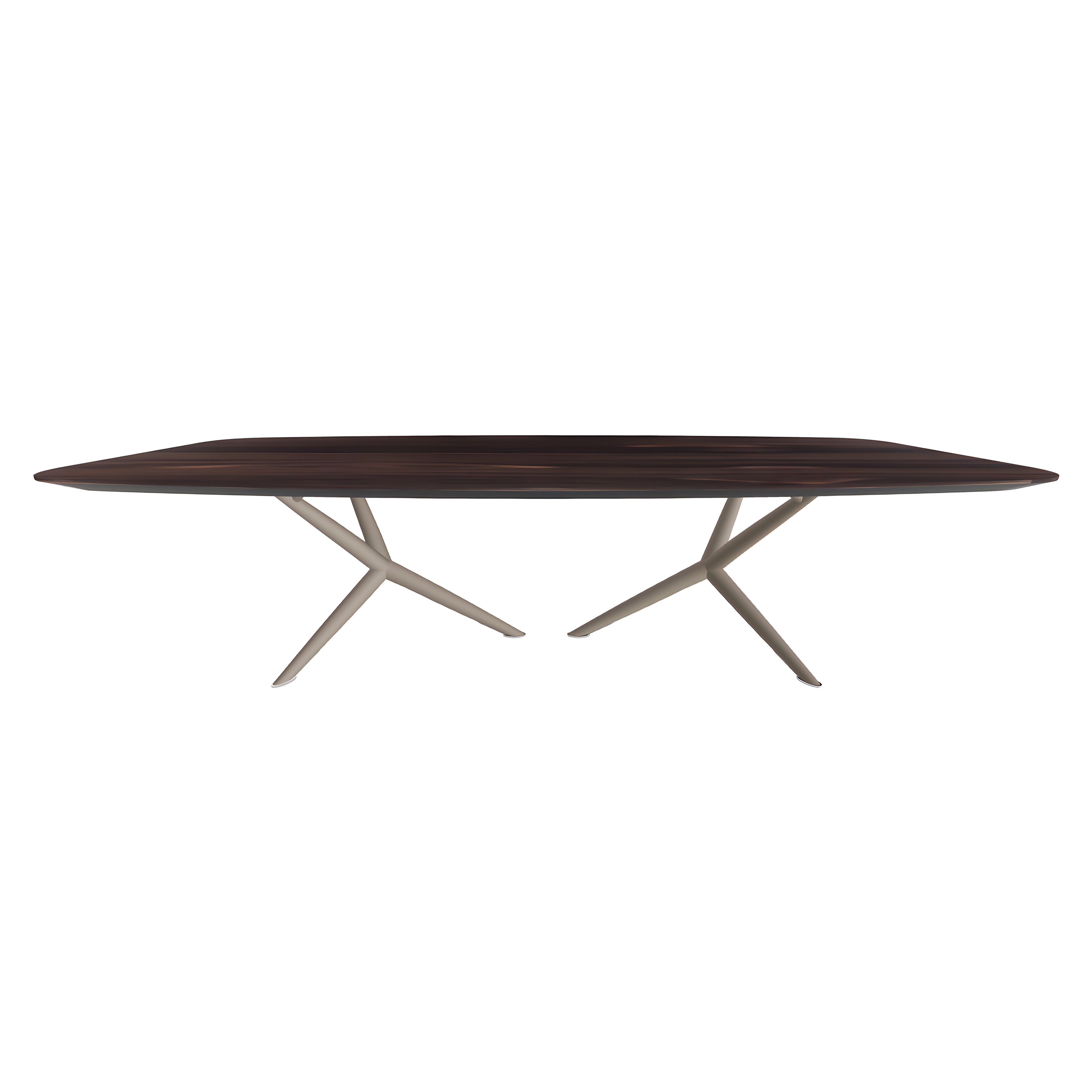 Atlantis Wood Dining Table: Barrel Top