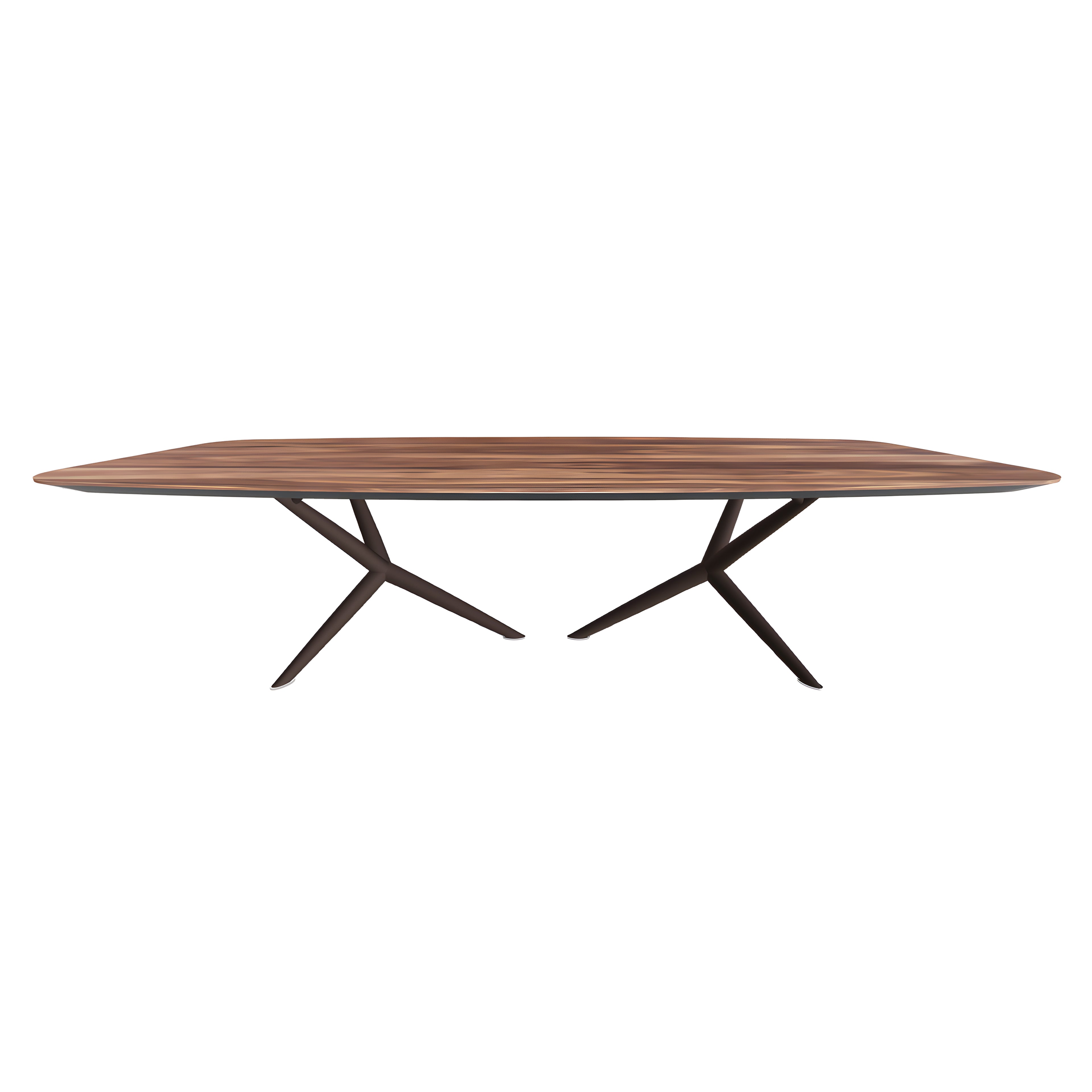 Atlantis Wood Dining Table: Barrel Top