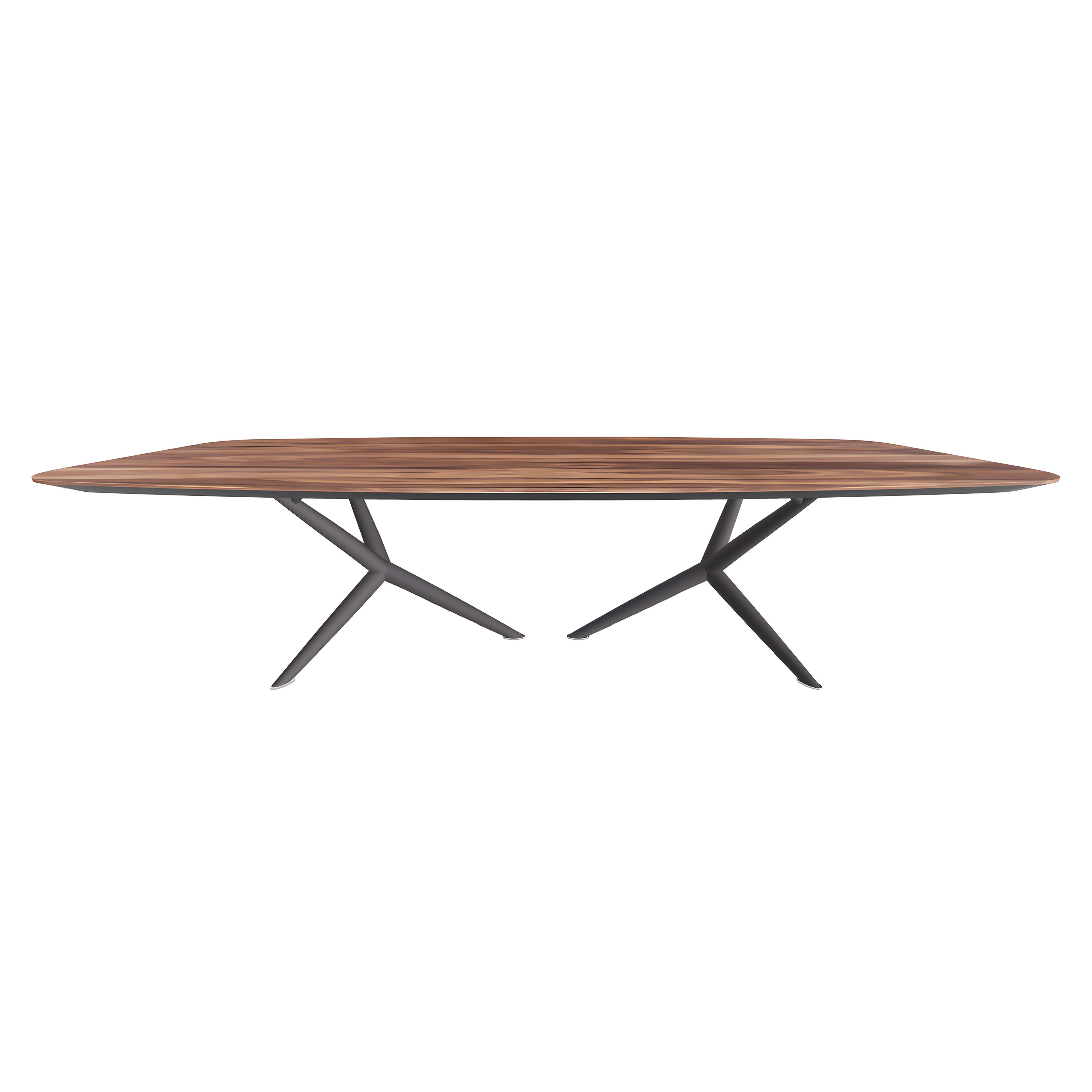 Atlantis Wood Dining Table: Barrel Top
