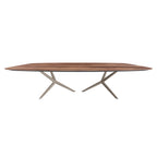 Atlantis Wood Dining Table: Barrel Top