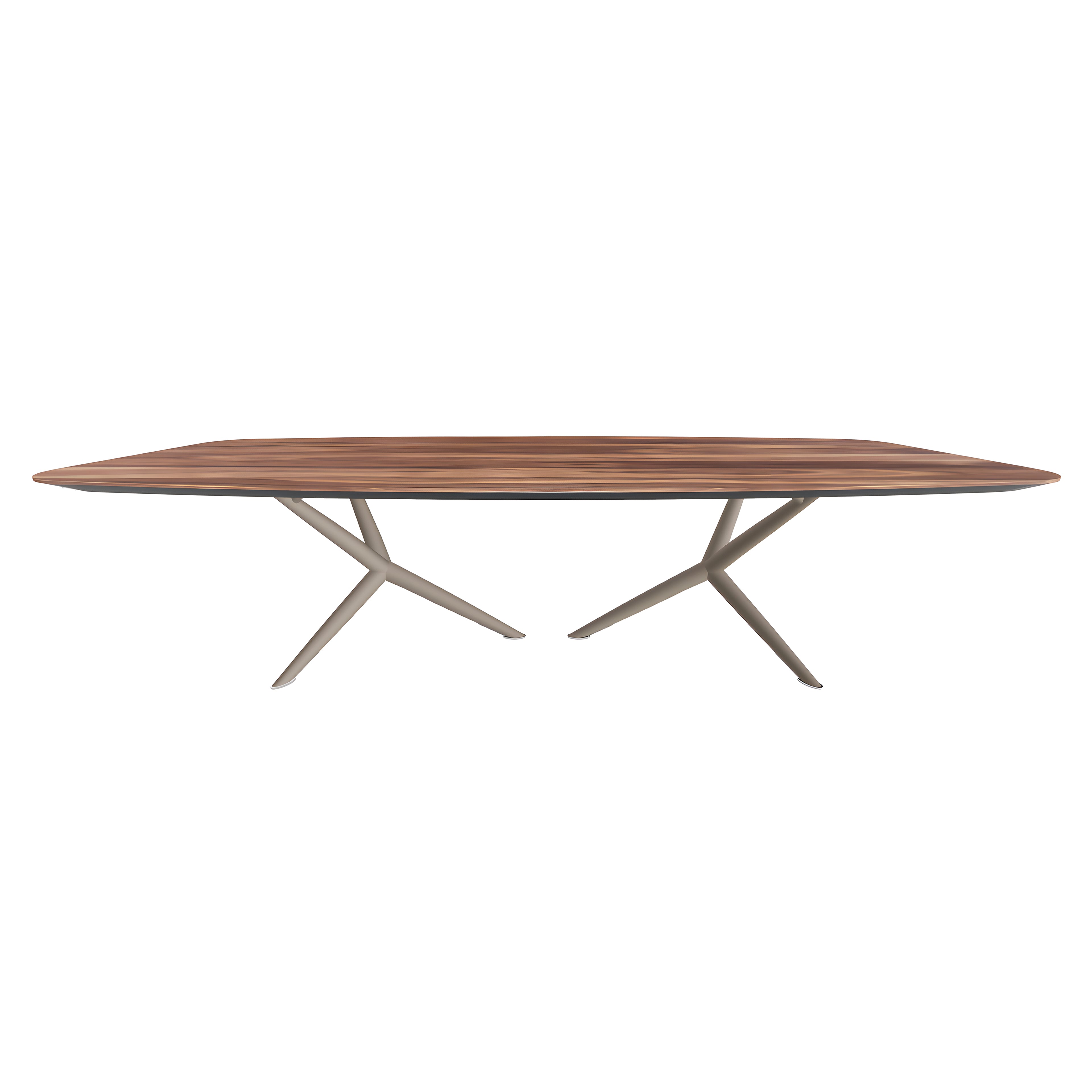 Atlantis Wood Dining Table: Barrel Top