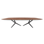 Atlantis Wood Dining Table: Barrel Top
