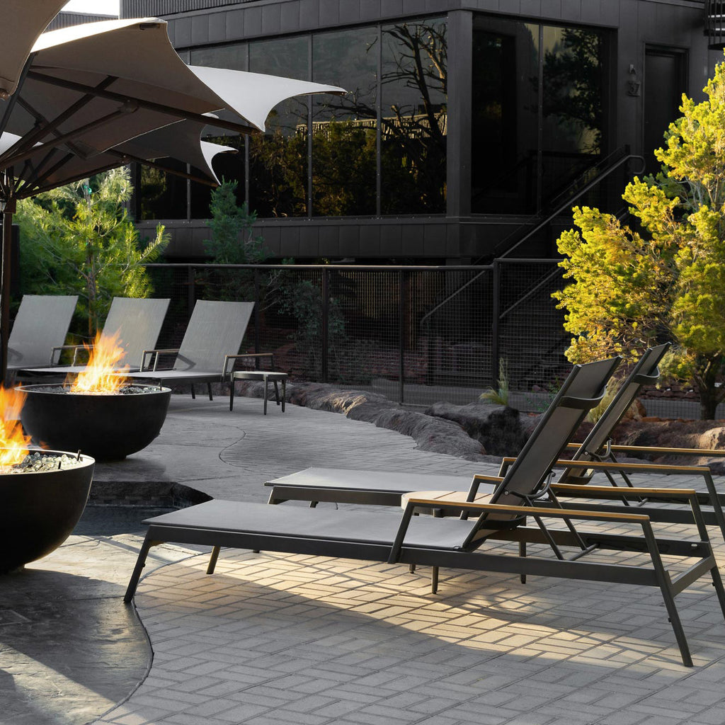 Greenwich Batyline Chaise Lounge - Stackable