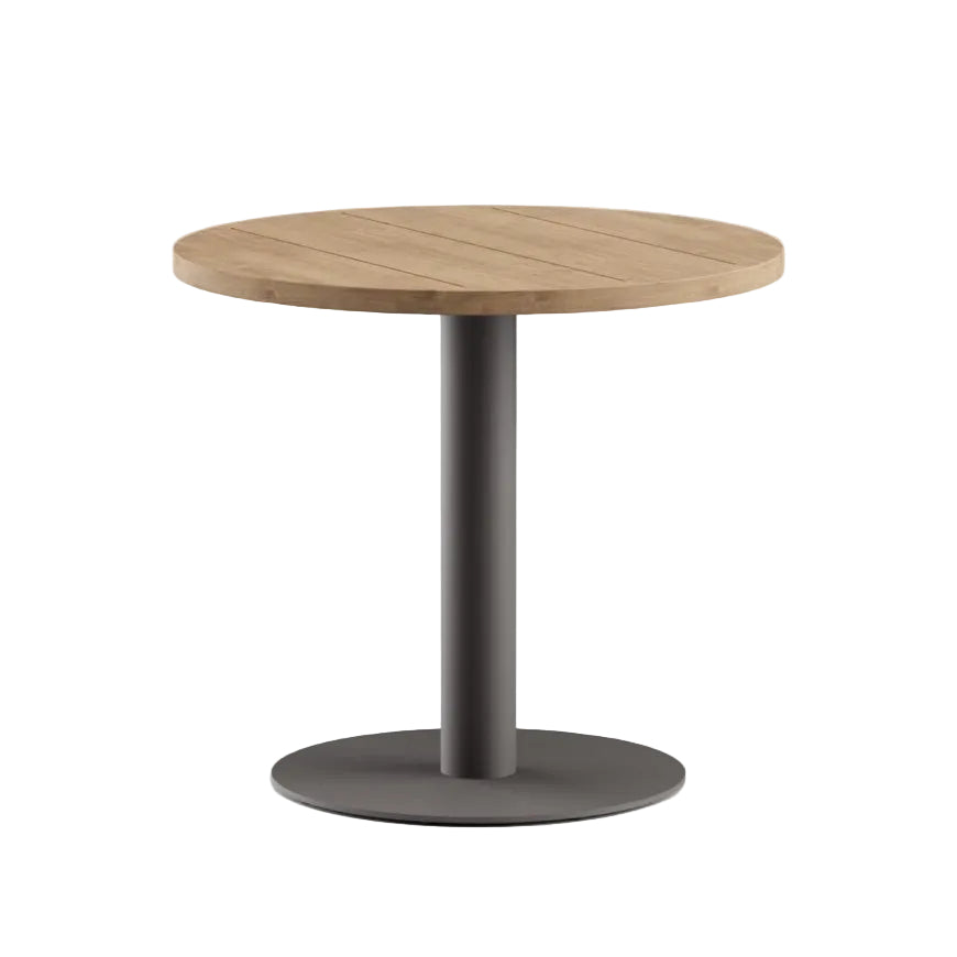 Greenwich Café Table: Teak Top
