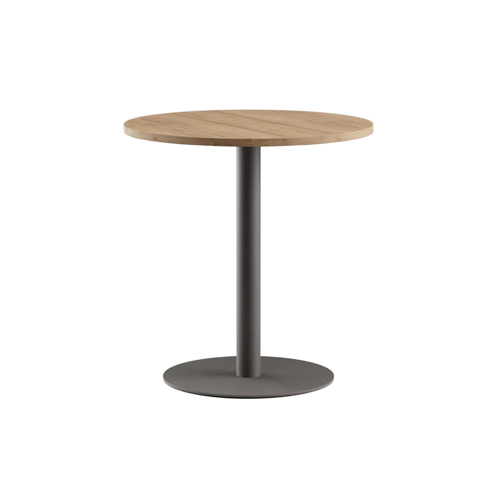 Greenwich Bar Table: Teak Top