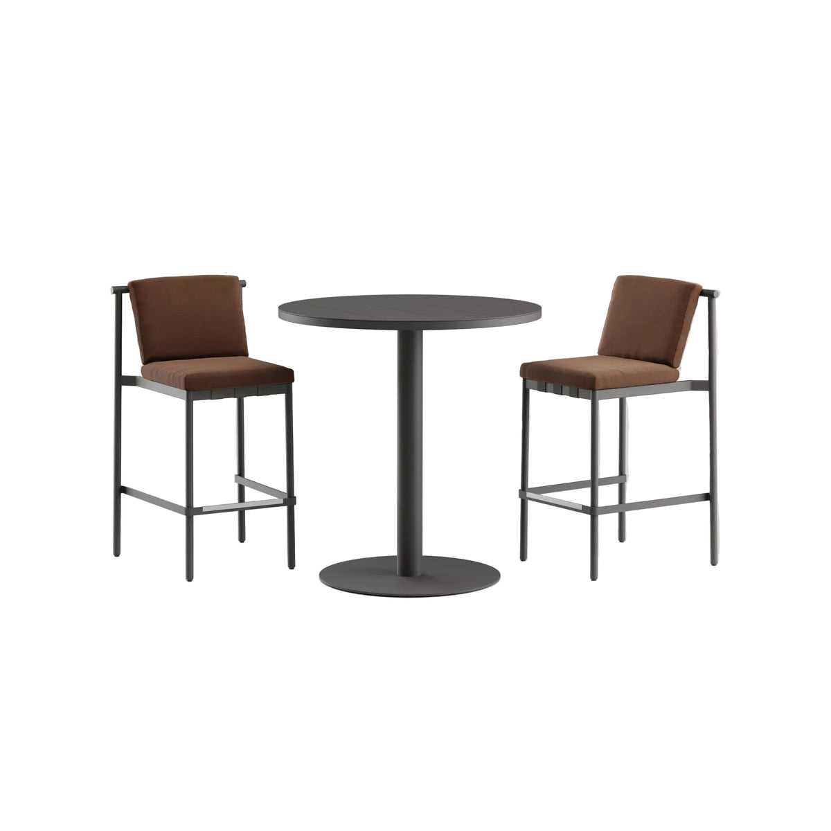 Greenwich Bar Table: Aluminum Top