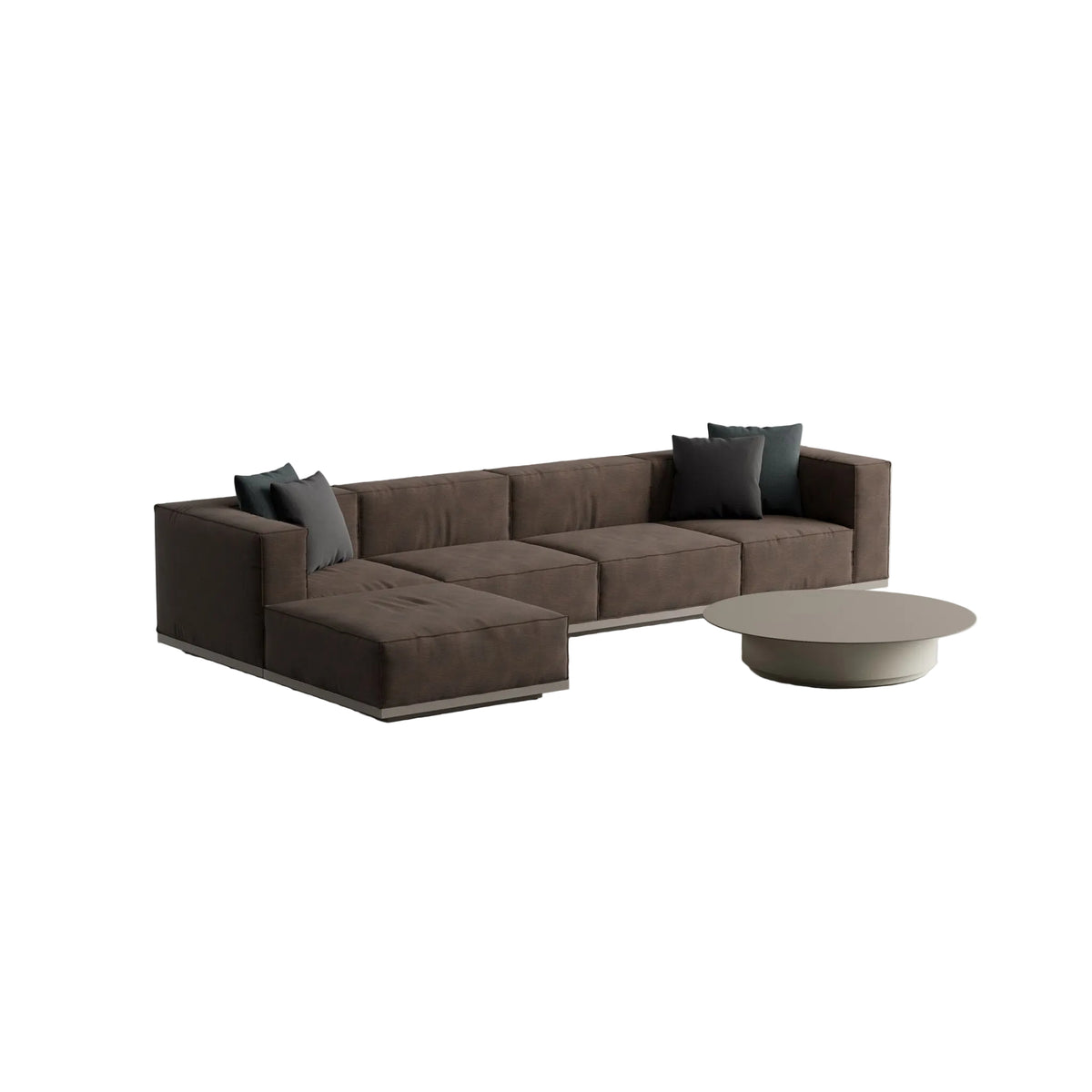 Mercer Coffee Table: Aluminum Top