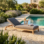 Topanga  Chaise Lounge with Wheels