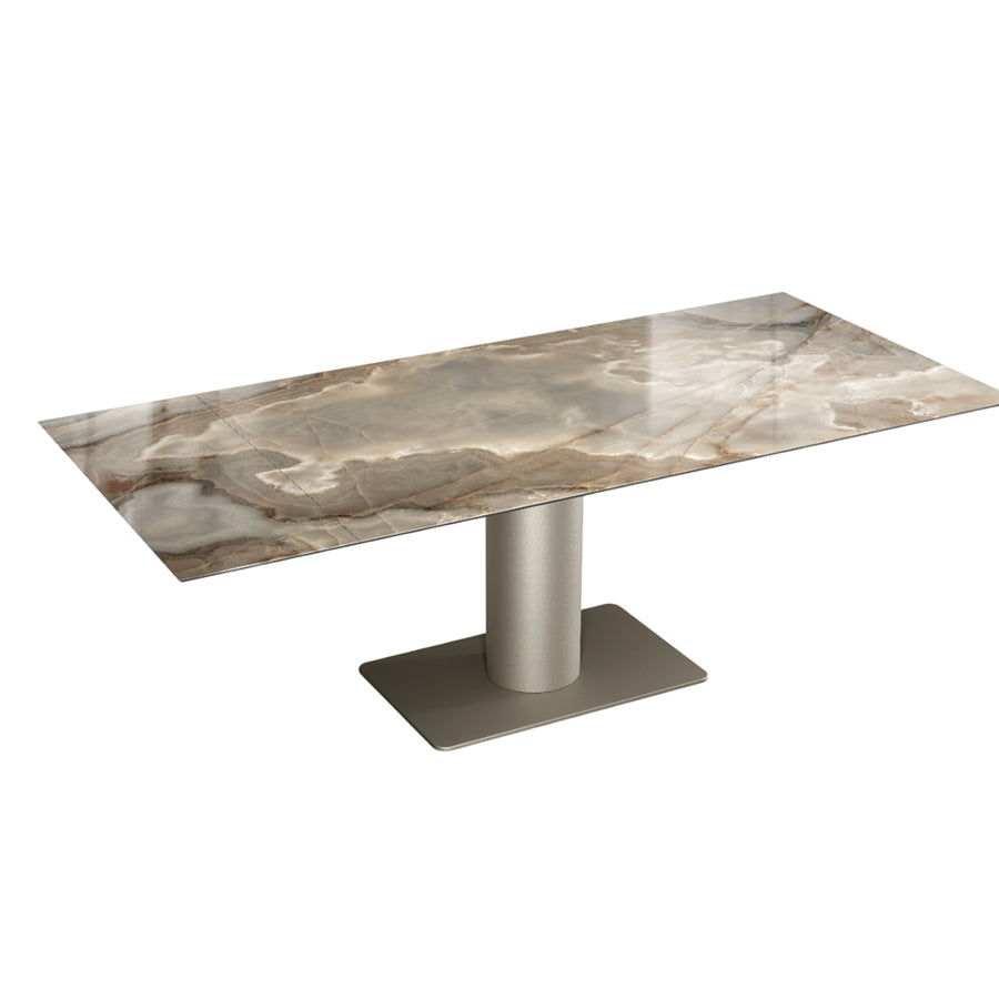 Cilindro Extendable Dining Table: Ceramic Top