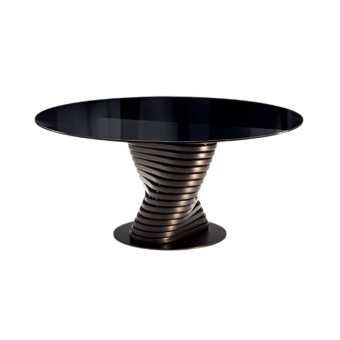 Rotolo Dining Table: Glass Top