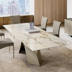 Twist Extendable Dining Table: Ceramic Top