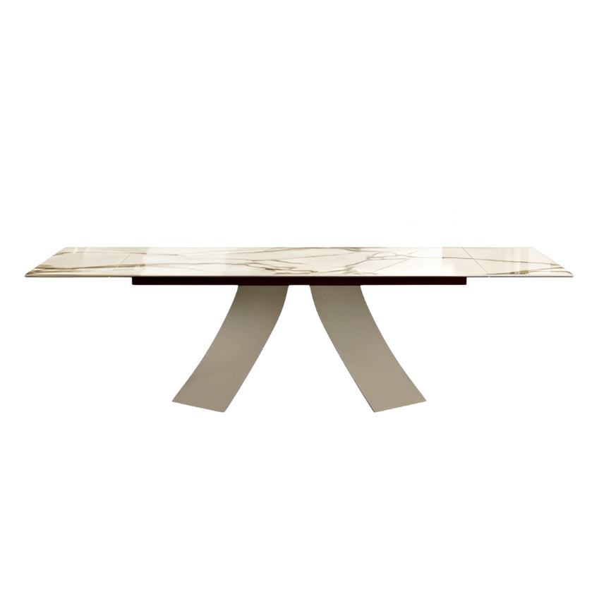 Twist Extendable Dining Table: Ceramic Top