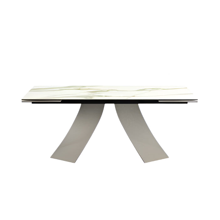 Twist Extendable Dining Table: Ceramic Top
