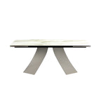 Twist Extendable Dining Table: Ceramic Top