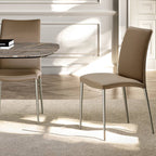 Asia Edge Dining Chair: 4 Metal Legs