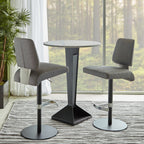 Magnum Swivel Barstool: Fully Upholstered Backrest