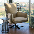 Cocoon Bergere Swivel Accent Chair