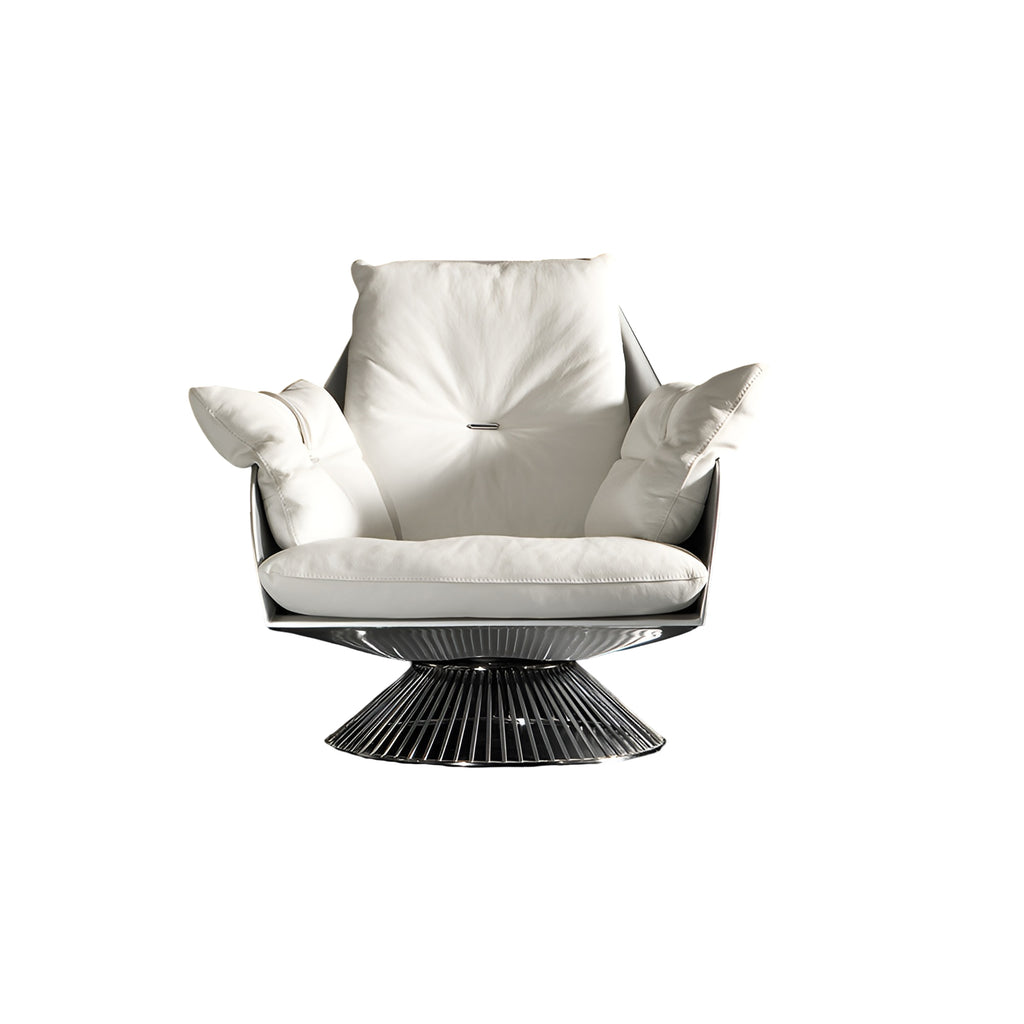Gloss Swivel Accent Chair