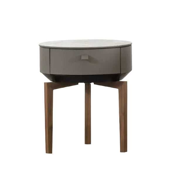 Sky Nightstand: Wood Leg