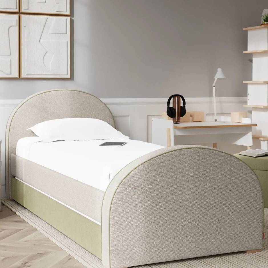 Luna Twin Bed: High Headboard