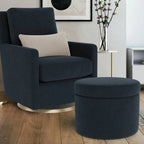 Round Storage Ottoman