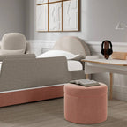Round Storage Ottoman