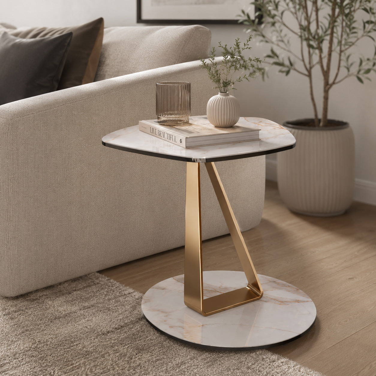 Basalto Lamp End Table