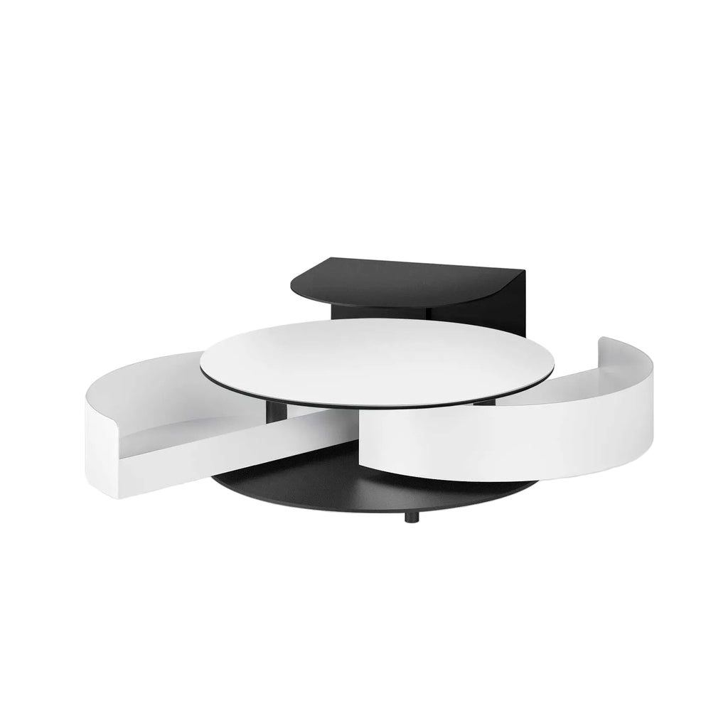 Theta Round Shelf Extendable Coffee Table