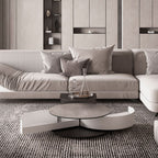 Theta Round Shelf Extendable Coffee Table