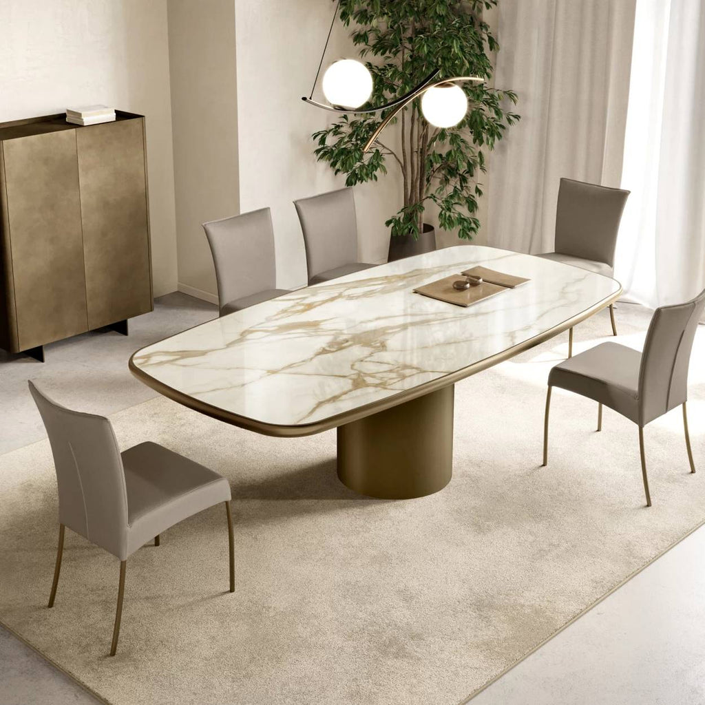 Cilindro Shaped Dining Table: Ceramic King Top
