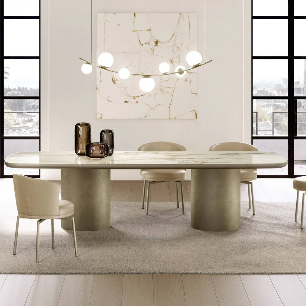 Cilindro Shaped Dining Table: Ceramic King Top