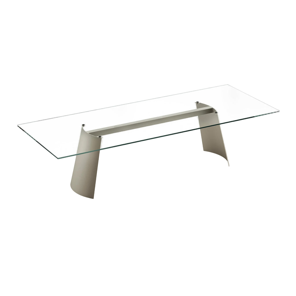 Dorian Dining Table: Glass Top