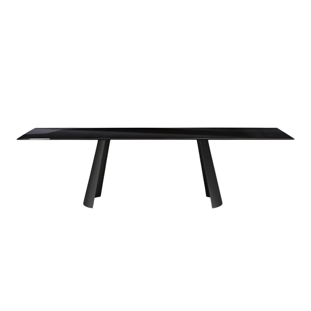 Dorian Dining Table: Glass Top