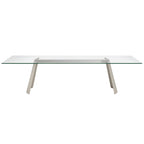 Dorian Dining Table: Glass Top