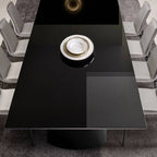 Dorian Dining Table: Glass Top