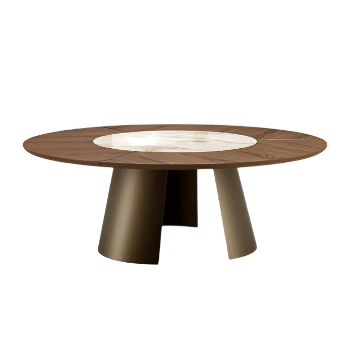 Dorian Dining Table: Wood + Ceramic Top